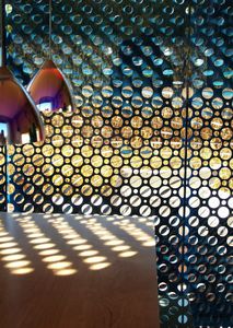 panel curtain wall / metal / decorative / perforated