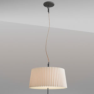 pendant lamp / contemporary / metal / silk