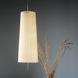 pendant lamp / contemporary / metal / silk