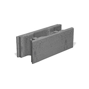 light aggregate concrete block / for load-bearing walls / for fencing