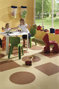 PVC flooring / for public buildings / for healthcare facilities / colored concrete look
