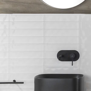 indoor tile / wall / ceramic / rectangular