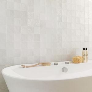 indoor tile / wall / ceramic / rectangular