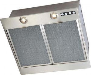 wall-mounted extractor hood / built-in / with built-in lighting / commercial