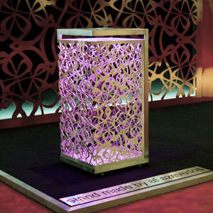 floor-standing lamp / original design / aluminum / LED