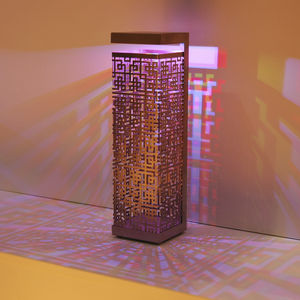 floor-standing lamp / original design / metal / LED
