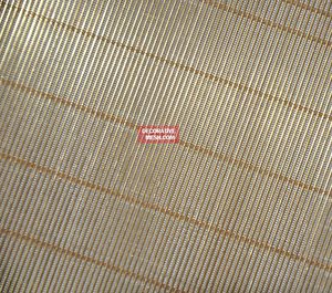 wire facade mesh / for interior / roof / bronze