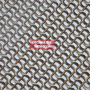 wire partition wall mesh / stainless steel / square mesh