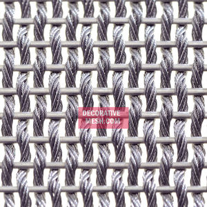 wire ceiling mesh / stainless steel / close-knit mesh