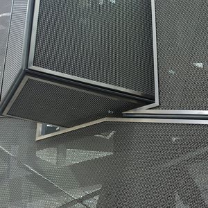 wire interior fitting mesh / for pillars / stainless steel / square mesh