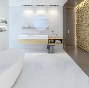 concrete floor covering / tertiary / polished / concrete look