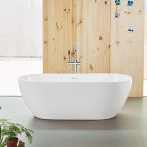 free-standing bathtub / oval / acrylic