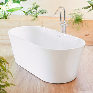 freestanding bathtub / oval / acrylic resin / deep