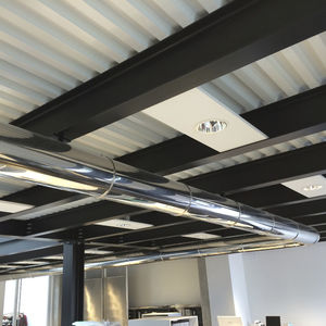 rigid air duct / polished stainless steel / galvanized steel