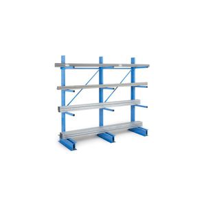 cantilever shelving / light-duty / storage / metal