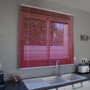 Venetian blinds / aluminum / motorized / custom