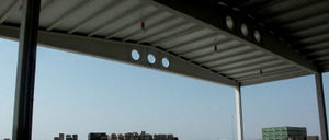 reinforced concrete beam / precast concrete / I / variable-depth
