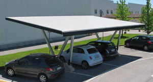 PVC carport / aluminum / commercial