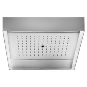 ceiling-mounted shower head / rectangular / rain / waterfall