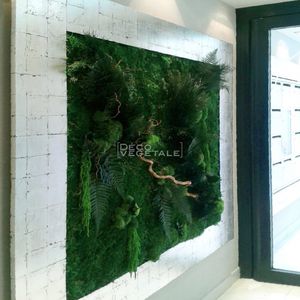 preserved green wall / modular-panel / indoor