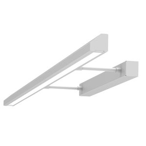 contemporary wall light / lacquered steel / LED / rectangular