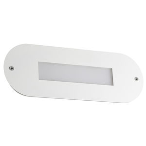 contemporary wall light / lacquered steel / LED / oval