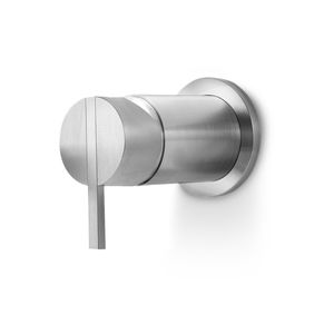 shower mixer tap / for bathtubs / wall-mounted / stainless steel