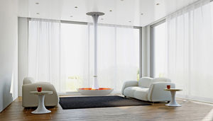 electric fireplace / original design / open hearth / hanging