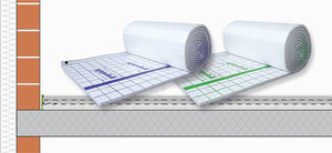 acoustic insulation / thermal / polystyrene / roll