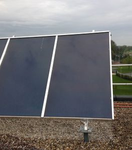 flat roof mounting system / on-roof / for photovoltaic panels