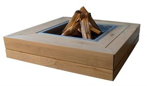 wood-burning fire pit / with barbecue