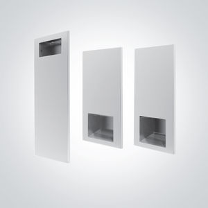 automatic hand dryer / wall-mounted / stainless steel / with paper towel dispenser