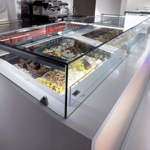 refrigerated island display case / ice cream / for shops