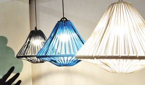 pendant lamp / contemporary / steel / plastic