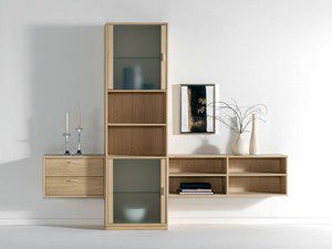 contemporary living room wall unit