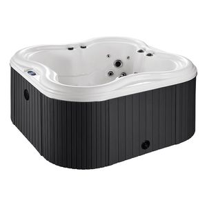 built-in hot tub / square / 4-seater / outdoor