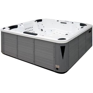 built-in hot tub / square / 7-seater / outdoor