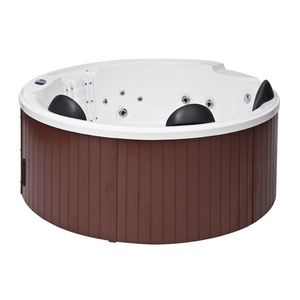 built-in hot tub / circular / 5-seater / outdoor