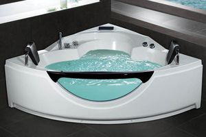 corner bathtub / acrylic / whirlpool / double