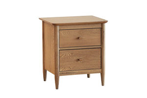 traditional bedside table / wooden / square
