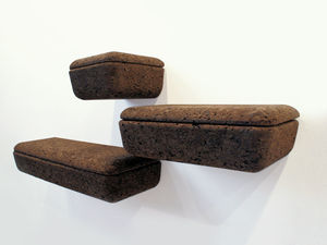 wall-mounted shelf / original design / cork