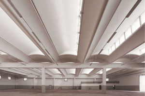 flat beam / prestressed concrete / with symmetrical section / roof