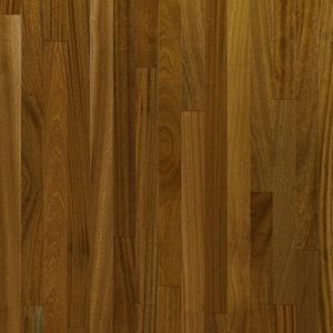engineered parquet floor / glued / sapelli / varnished