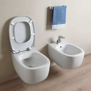 wall-hung toilet / ceramic / rimless / by Jasper Morrison