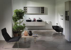 countertop washbasin / round / ceramic / contemporary