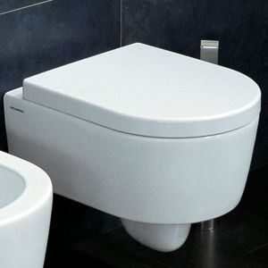 wall-hung toilet / ceramic