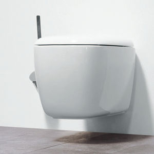 wall-hung toilet / ceramic