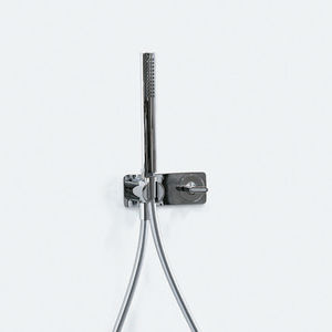shower mixer tap / built-in / chromed metal / brass