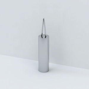 chrome toilet brush / brass / floor