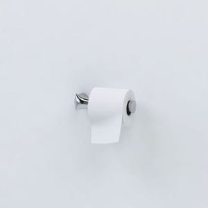 wall-mounted toilet paper dispenser / brass / chrome